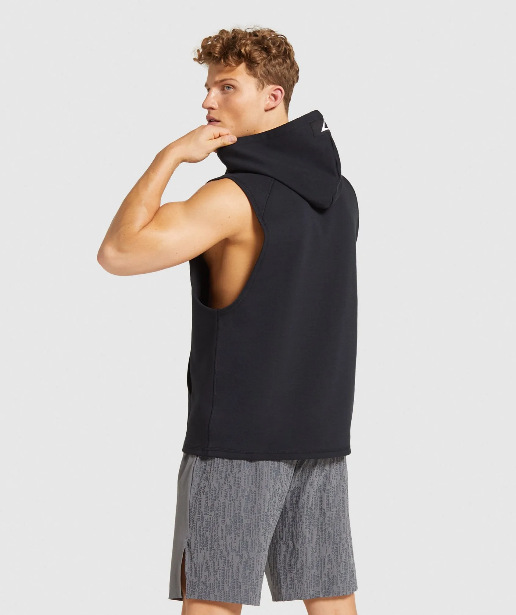 Gymshark Combat Sleeveless Hoodie - Black