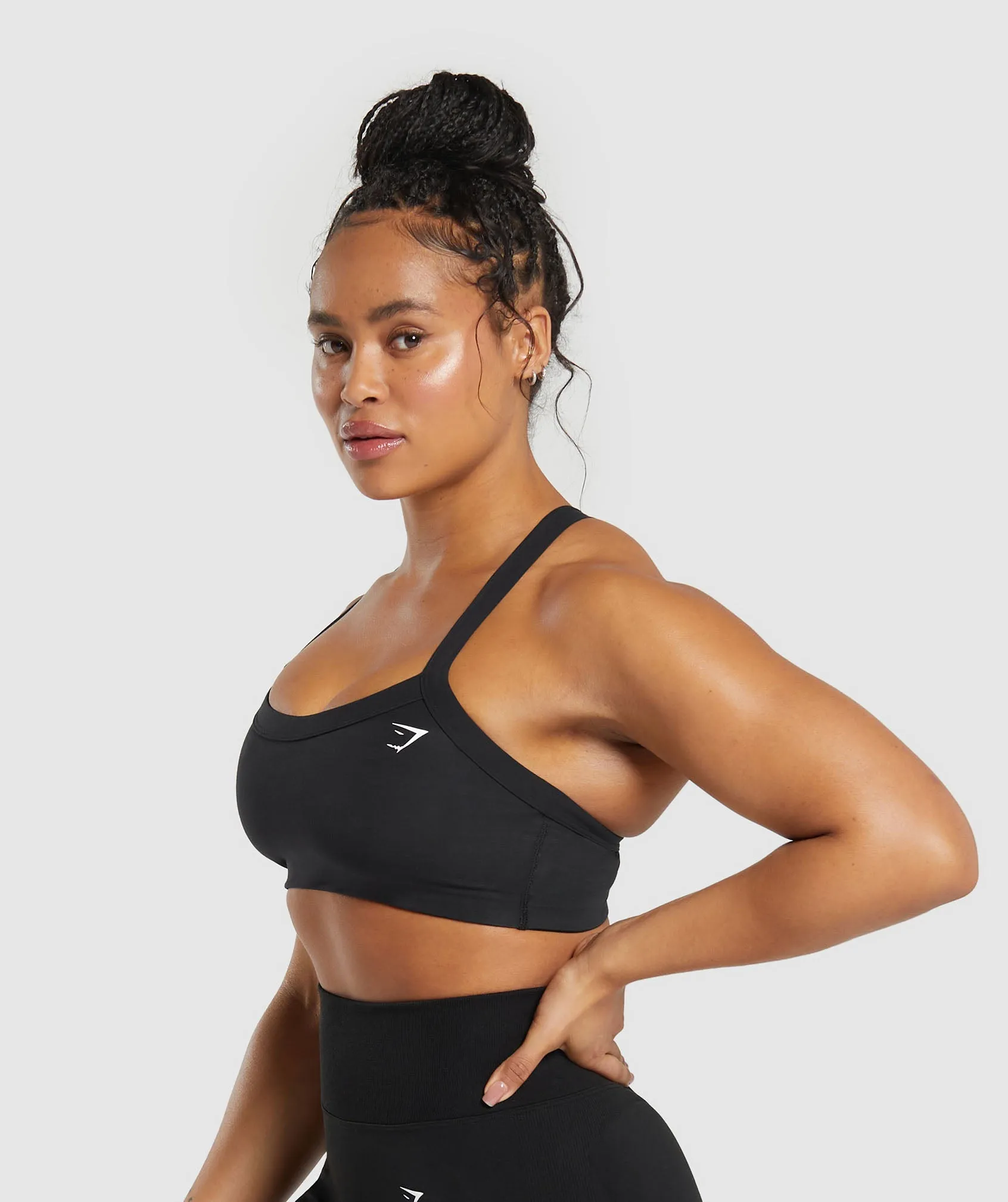 Gymshark Cotton Lifting Sports Bra - Black