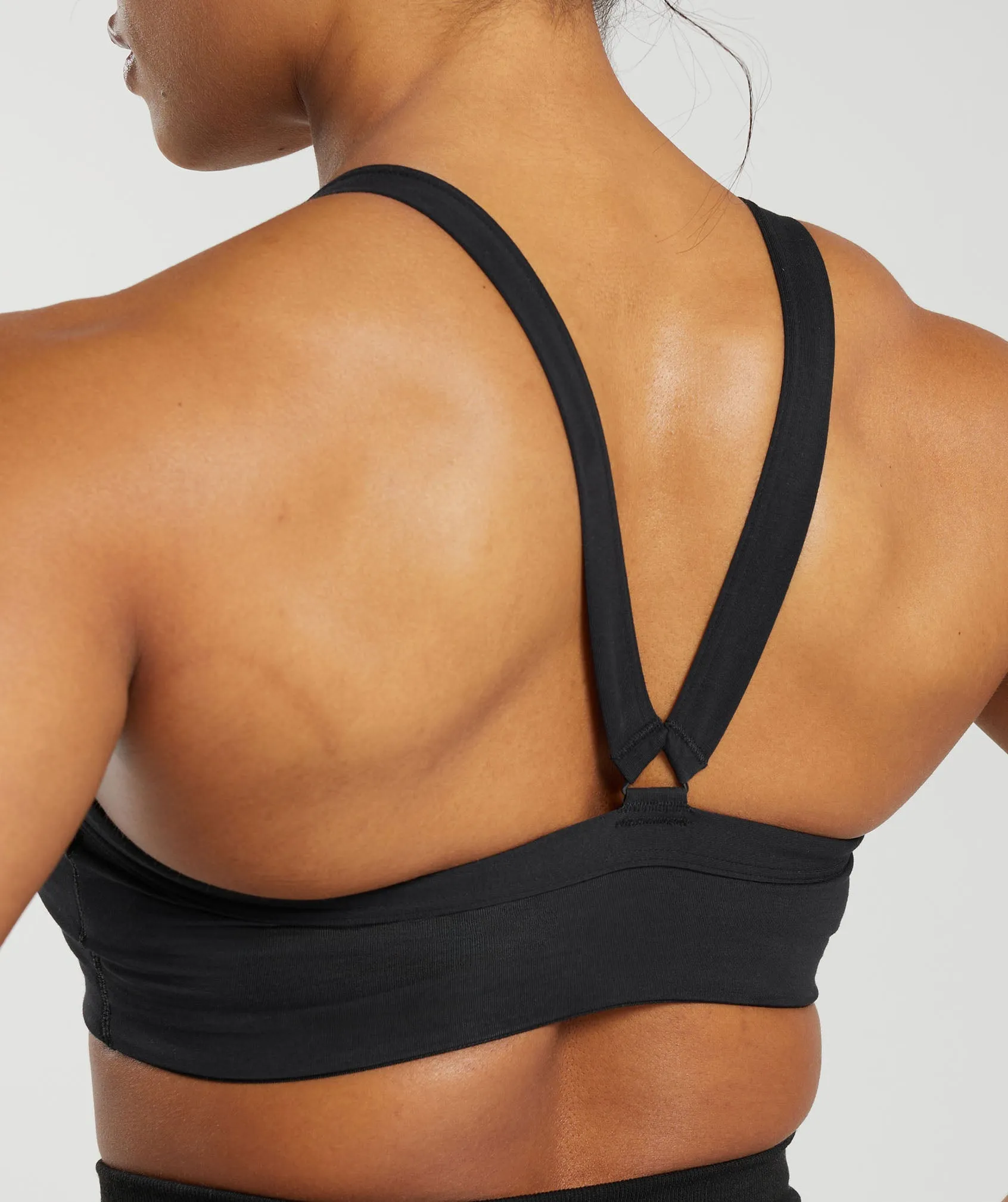 Gymshark Cotton Lifting Sports Bra - Black