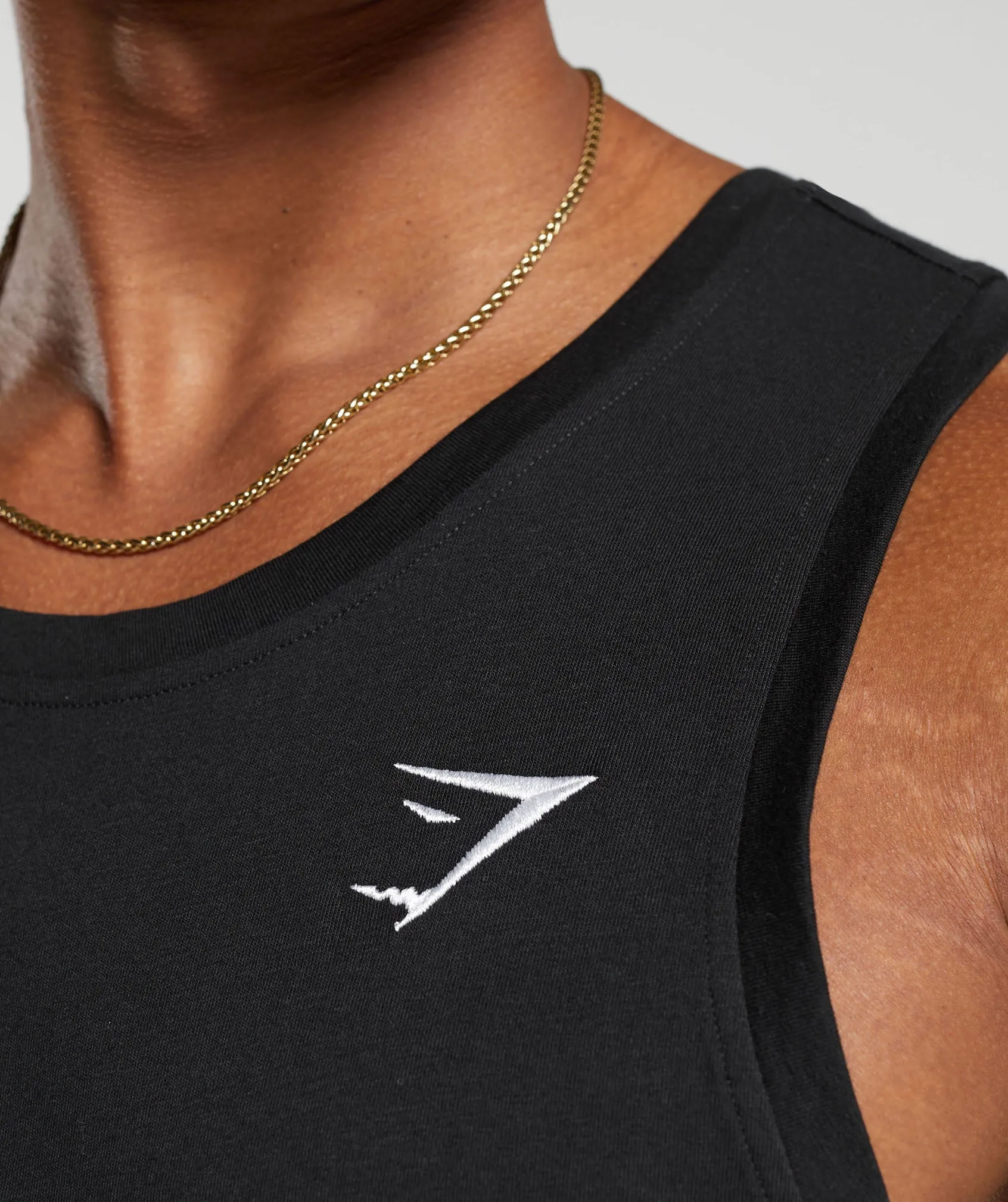 Gymshark Crest Cotton Tank - Black