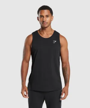 Gymshark Crest Cotton Tank - Black