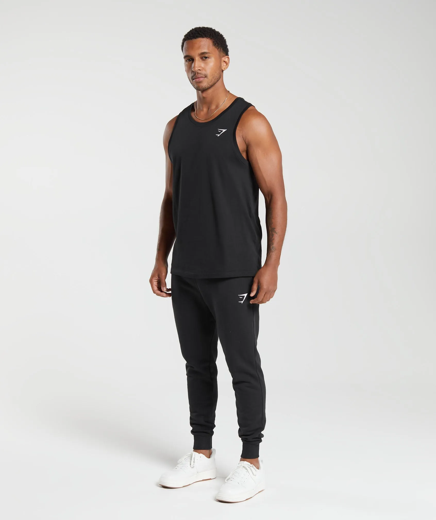 Gymshark Crest Cotton Tank - Black