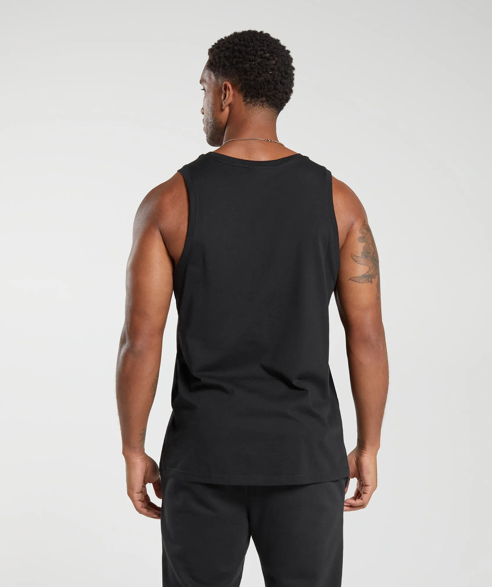 Gymshark Crest Cotton Tank - Black