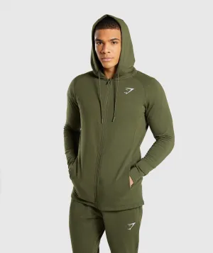 Gymshark Critical Zip Hoodie - Green