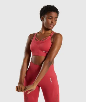 Gymshark Energy  Seamless Sports Bra - Red