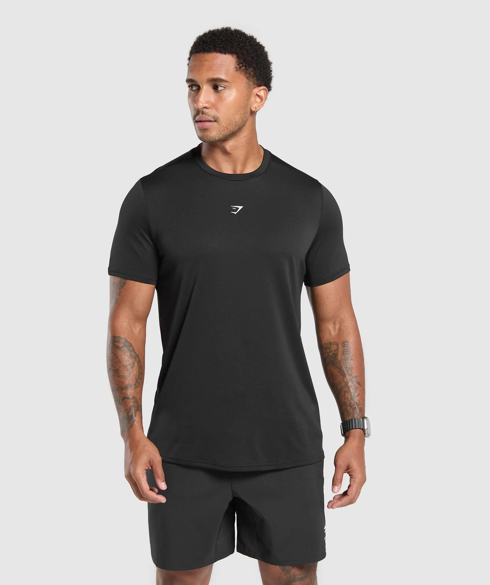 Gymshark Fitness Graphic T-Shirt - Black