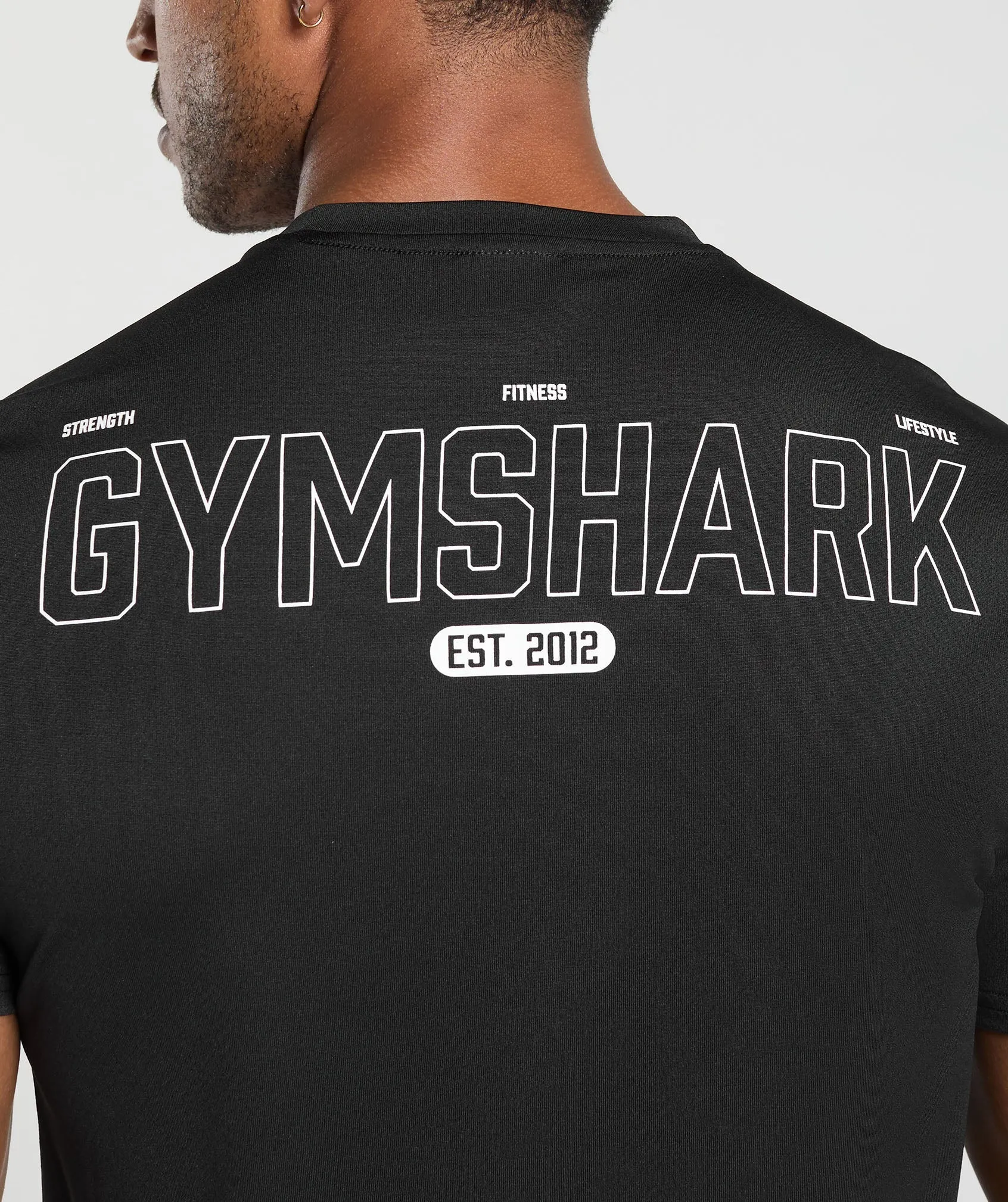 Gymshark Fitness Graphic T-Shirt - Black