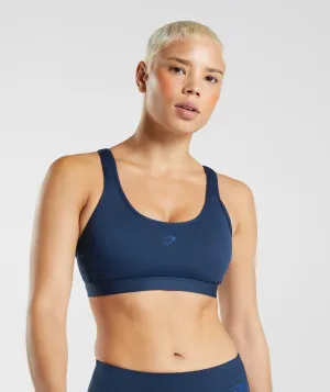 Gymshark Fraction Sports Bra - Navy