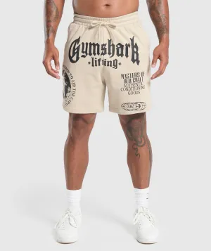 Gymshark Global Lifting Shorts - Pebble Grey