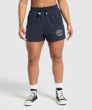 Gymshark Legacy Cotton Shorts - Heavy Blue