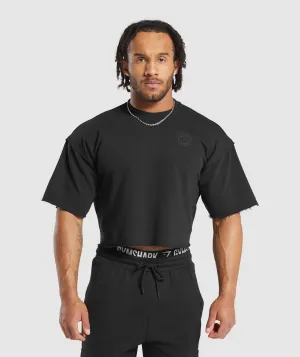 Gymshark Legacy Cropped Short Sleeve Crew - Black