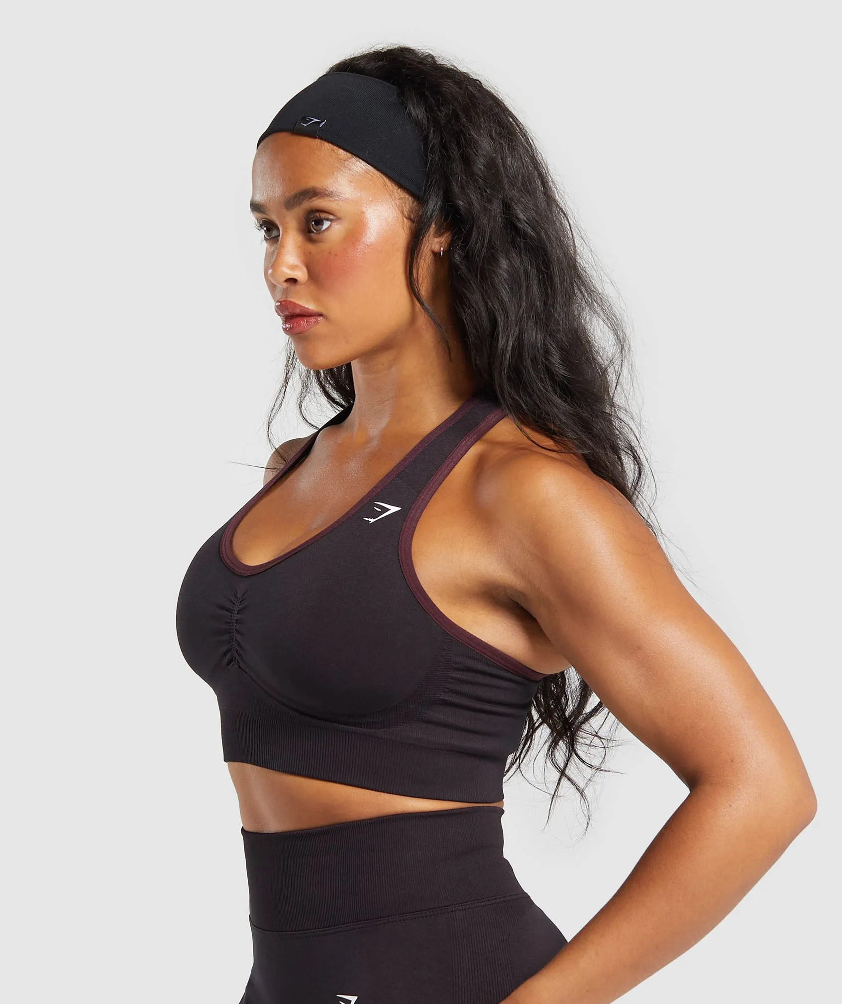 Gymshark Lift Contour Seamless Sports Bra - Purple