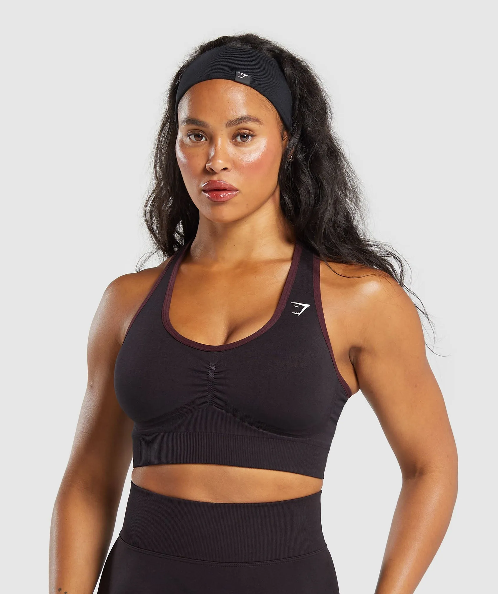 Gymshark Lift Contour Seamless Sports Bra - Purple