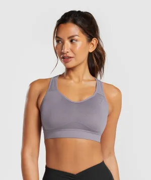 Gymshark Lightweight High Support Sports Bra - Fog Purple