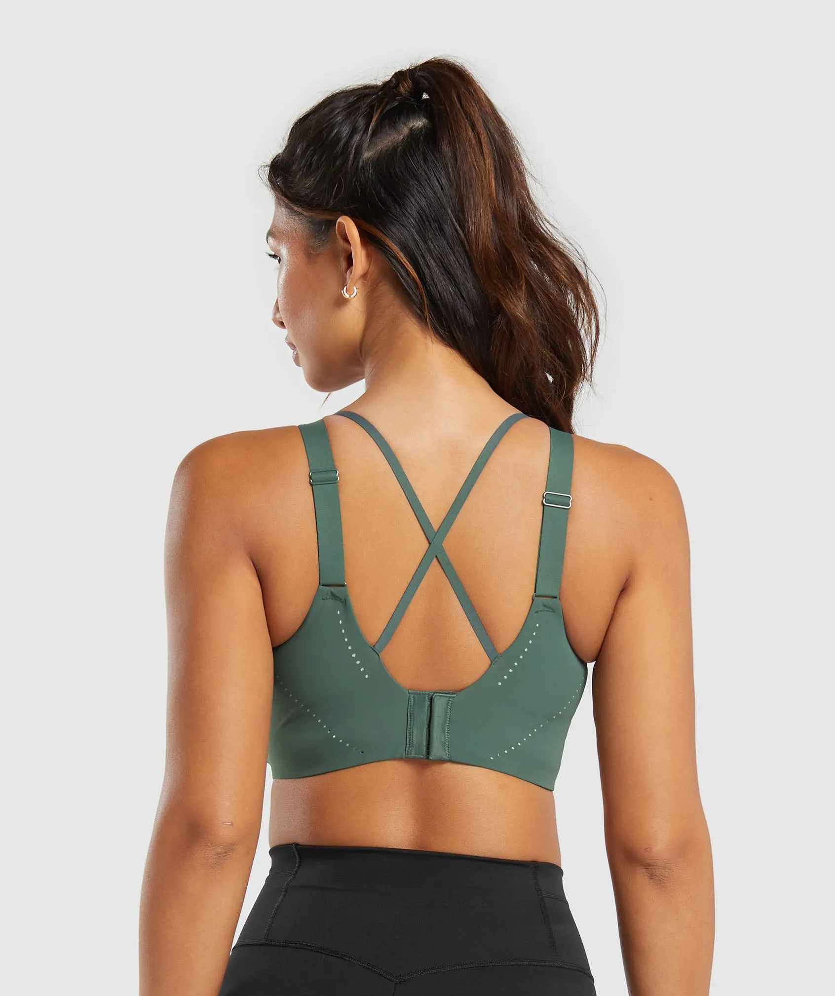 Gymshark Longline Crossback Sports Bra - Slate Teal