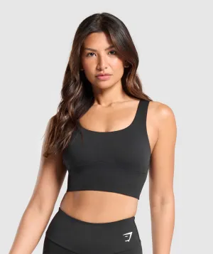 Gymshark Longline Sports Bra - Black