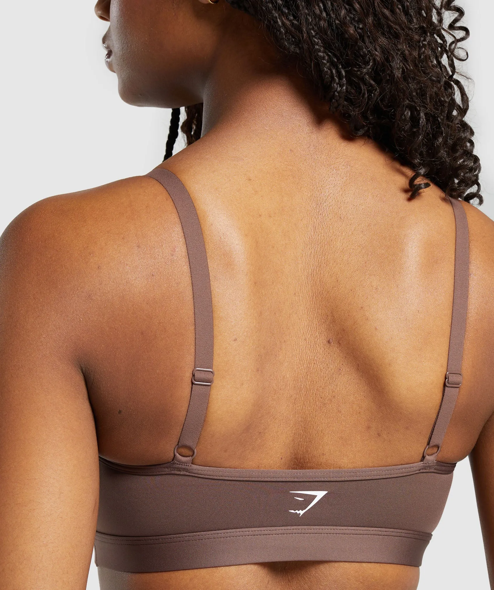 Gymshark Mesh Sports Bra - Soft Brown