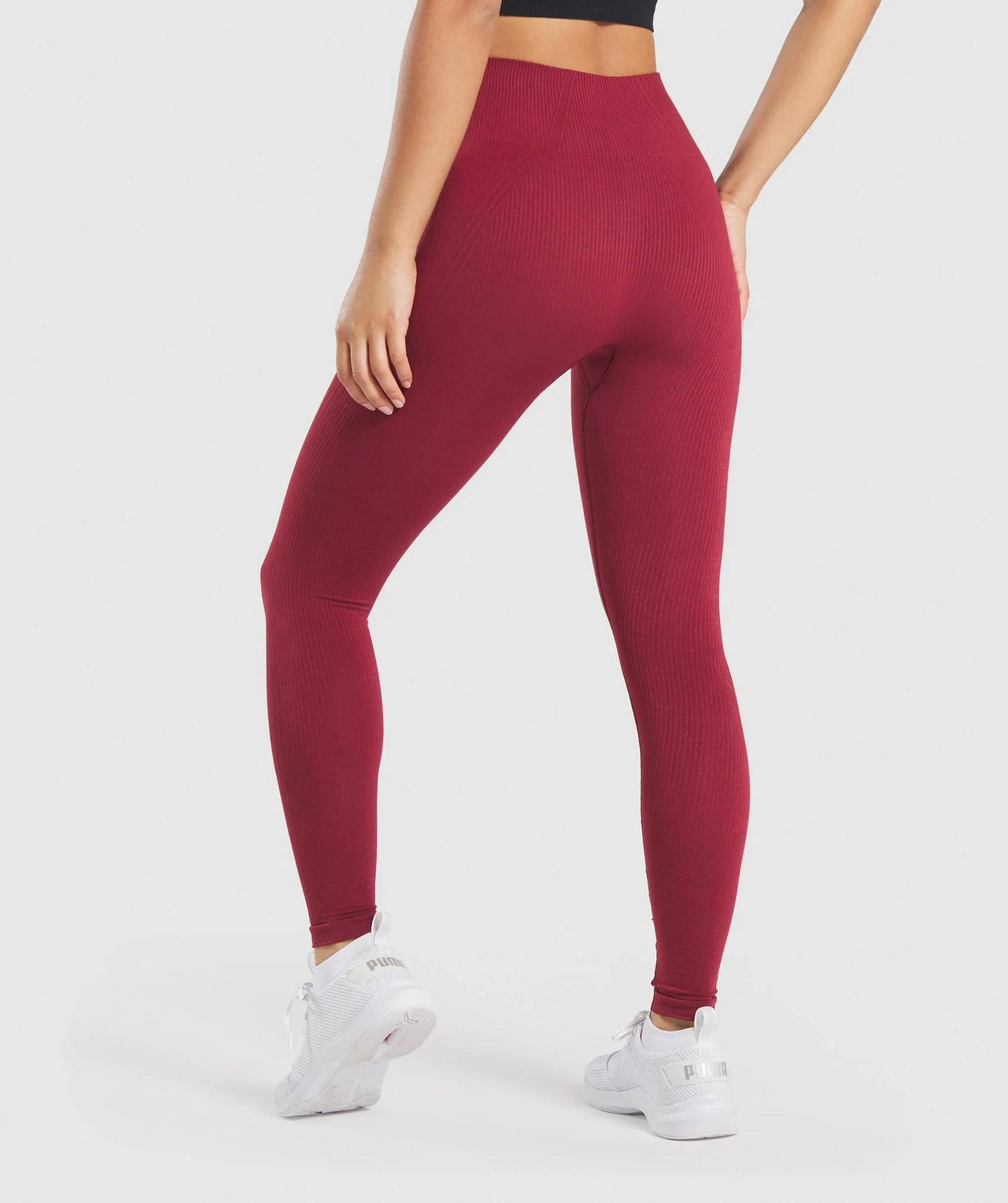 Gymshark Power Down Leggings - Claret