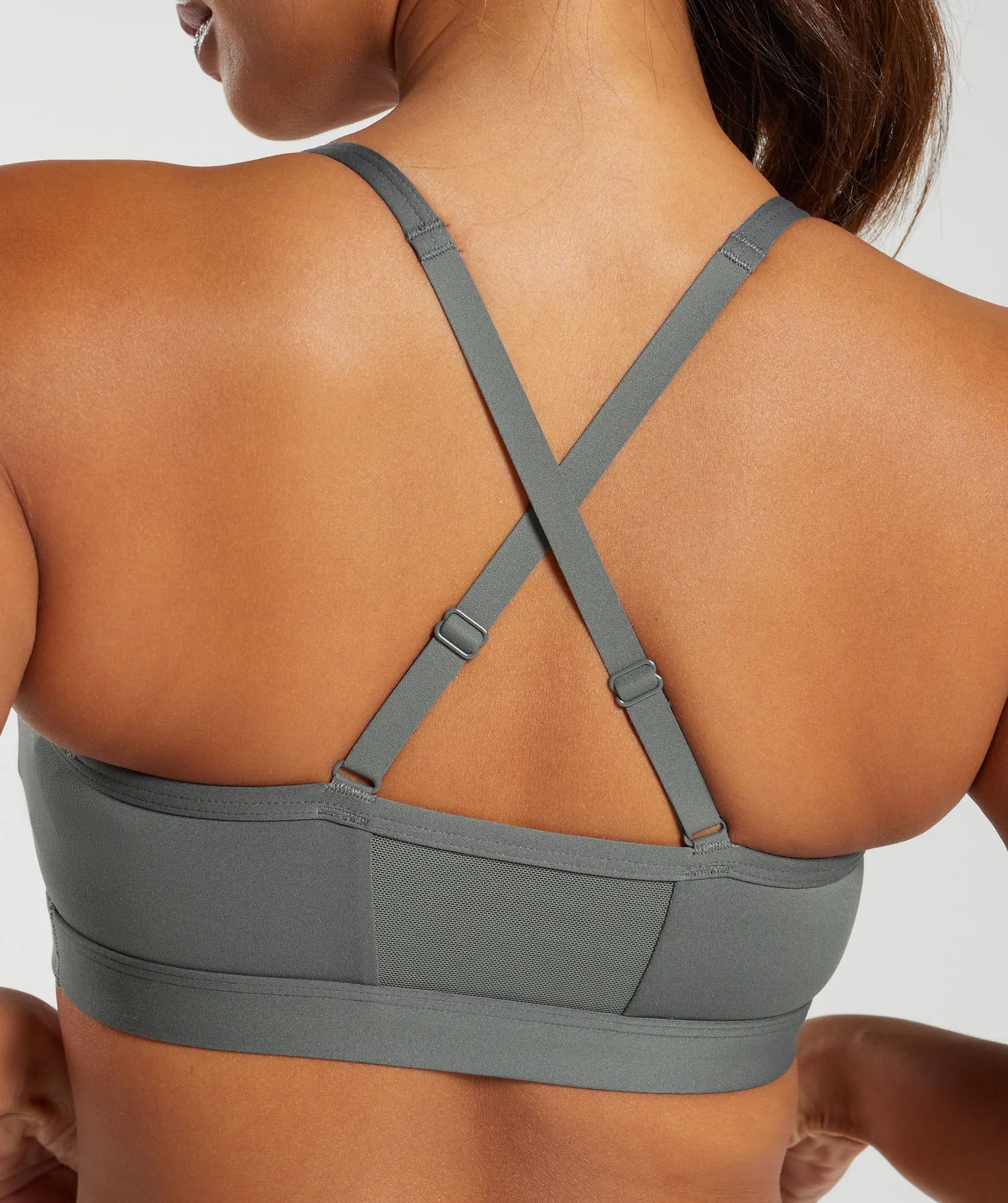 Gymshark Ruched Sports Bra - Brushed Grey