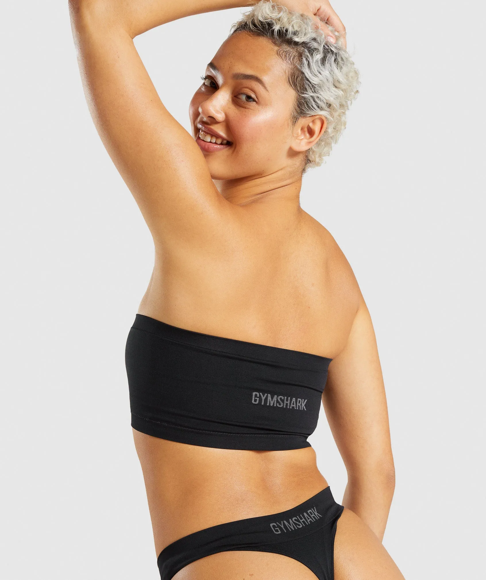 Gymshark Seamless Bandeau - Black