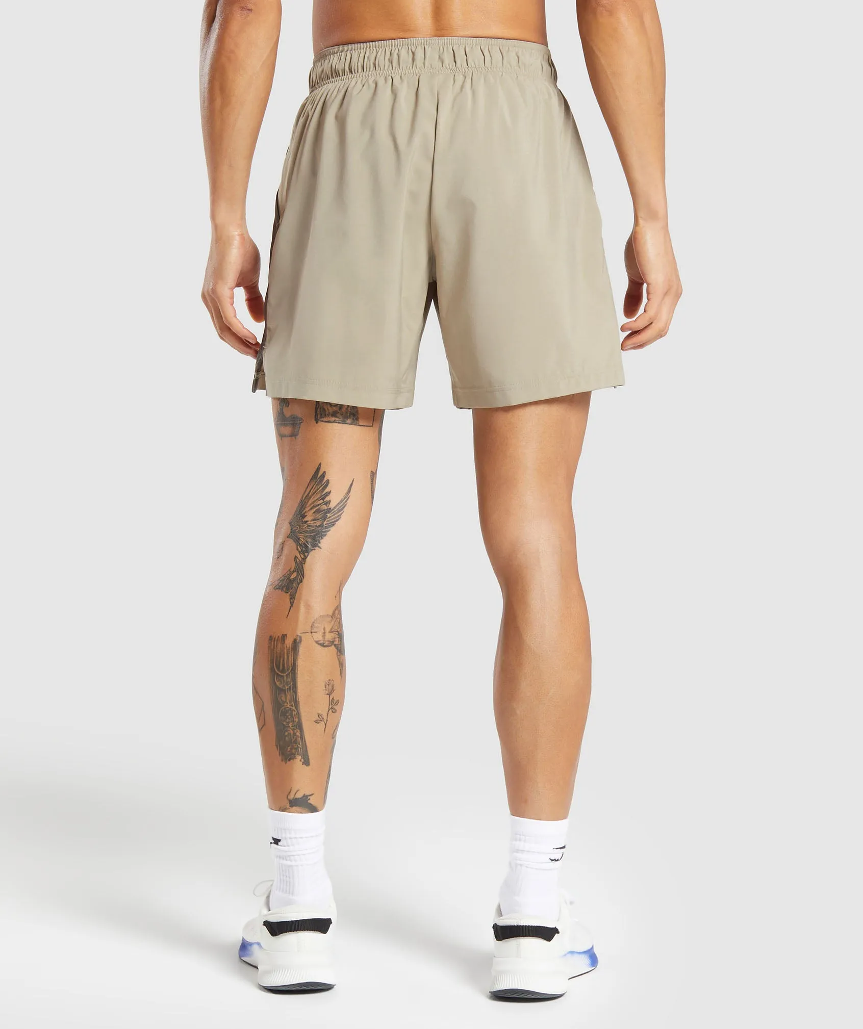 Gymshark Sport  7" Shorts - Sand Brown/Camo Brown