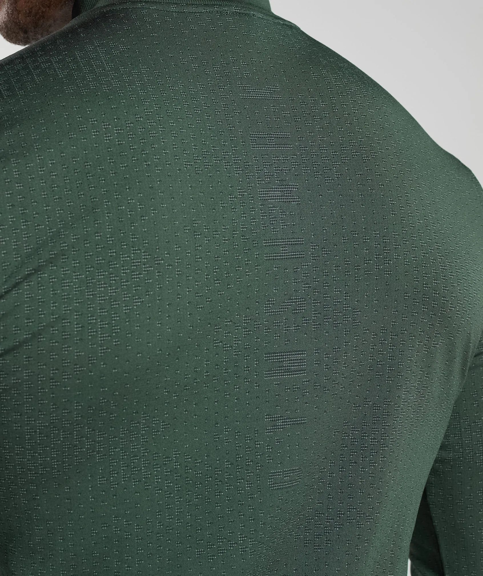 Gymshark Sport Seamless 1/4 Zip - Fog Green/Black