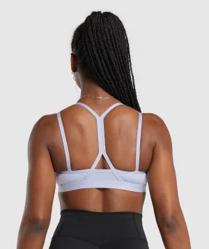 Gymshark Strap Feature Sports Bra - Silver Lilac