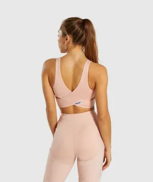 Gymshark True Texture Sports Bra - Blush Nude