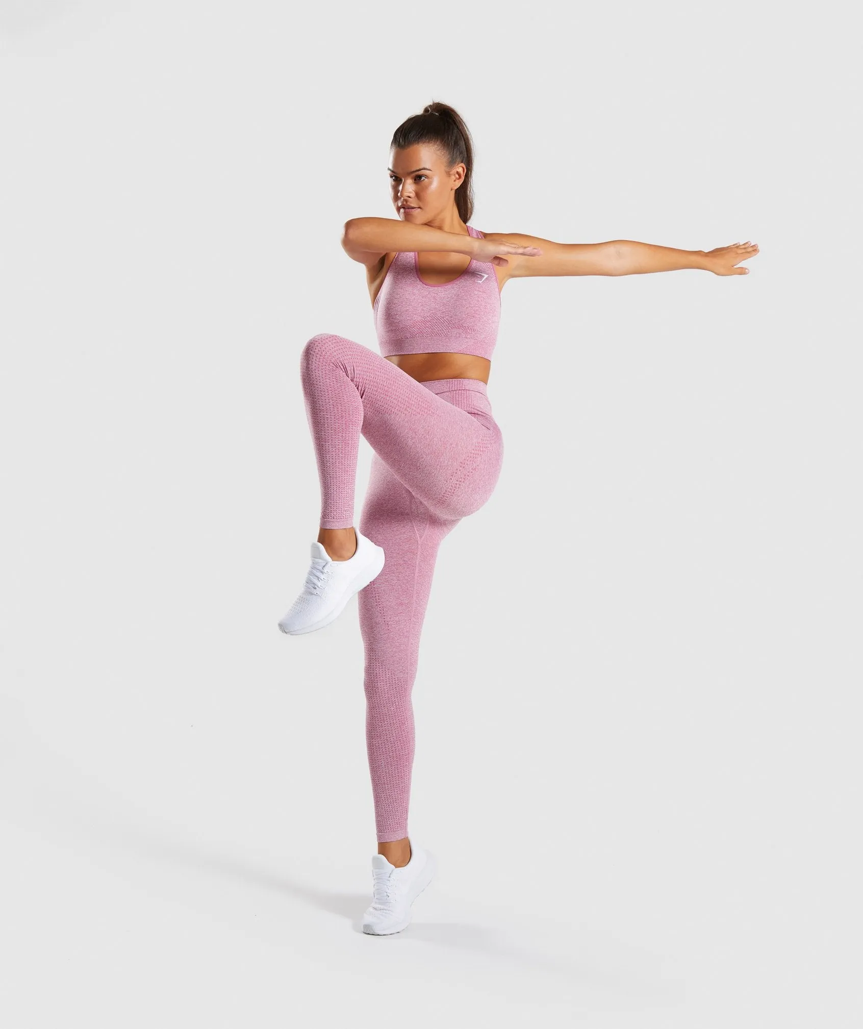 Gymshark Vital Seamless Sports Bra - Dusky Pink Marl