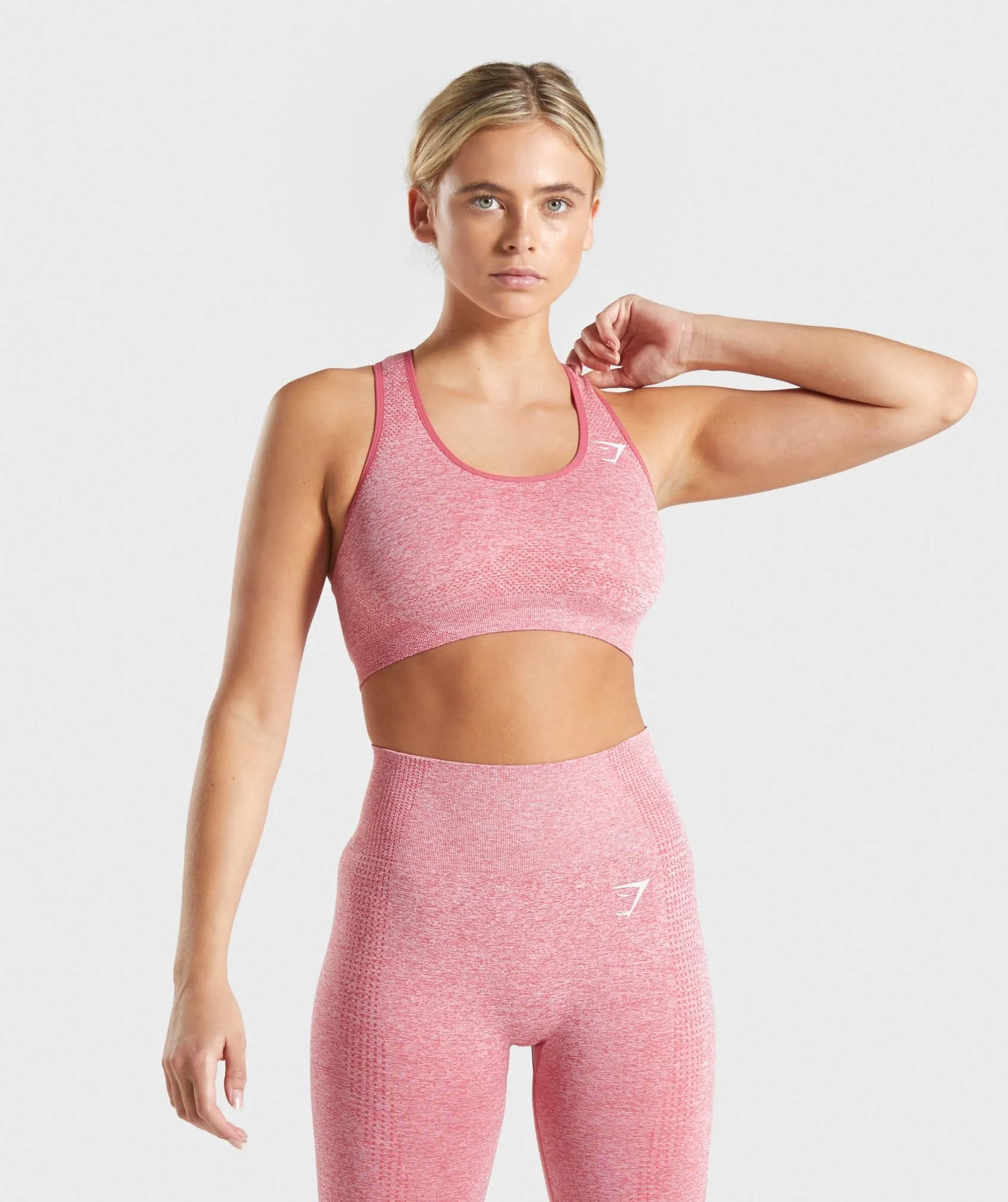 Gymshark Vital Seamless Sports Bra - Pink Marl