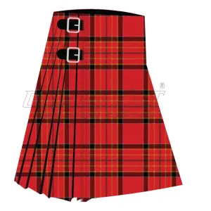 Hackston Green Stripe Modern Premium Tartan Kilt