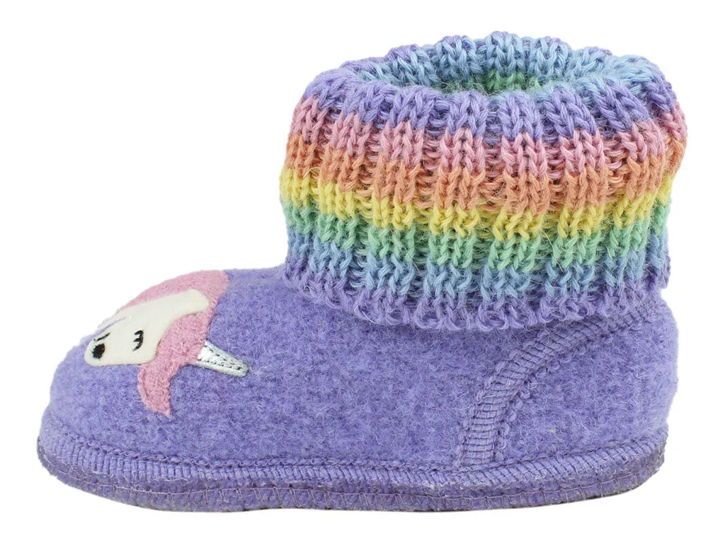 Haflinger Children's slippers Fairy Tale Orchid