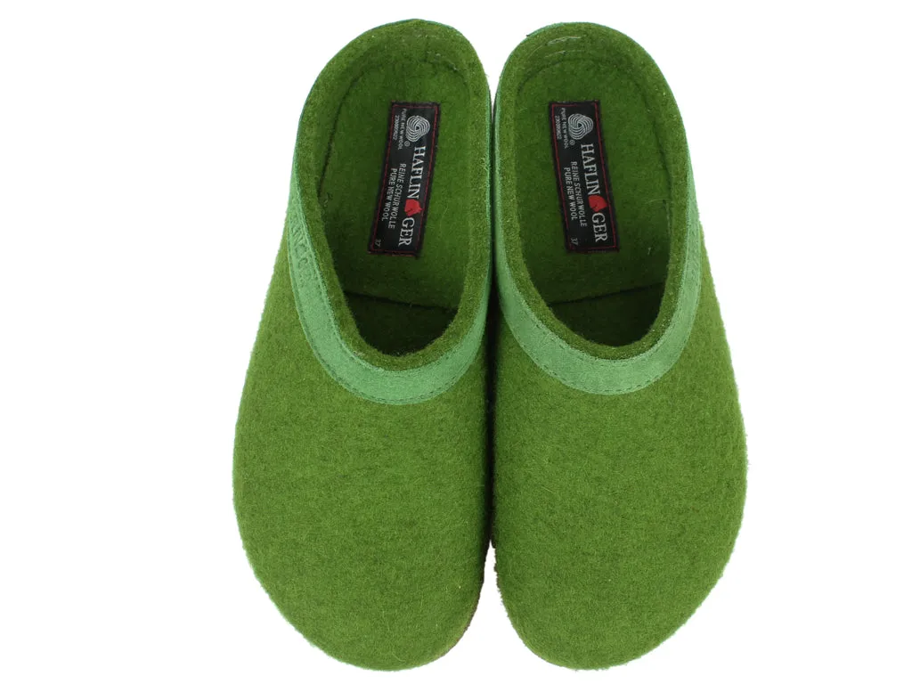 Haflinger Clogs Grizzly Torben Grass Green