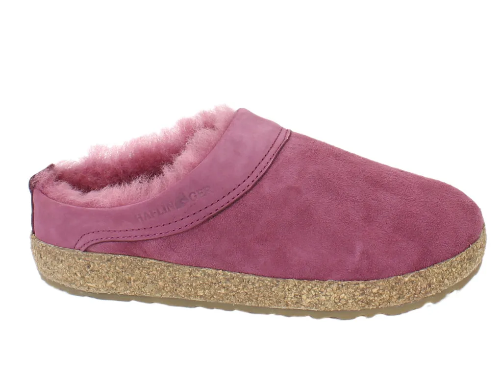 Haflinger Clogs Sheepskin Snowbird Burgundy