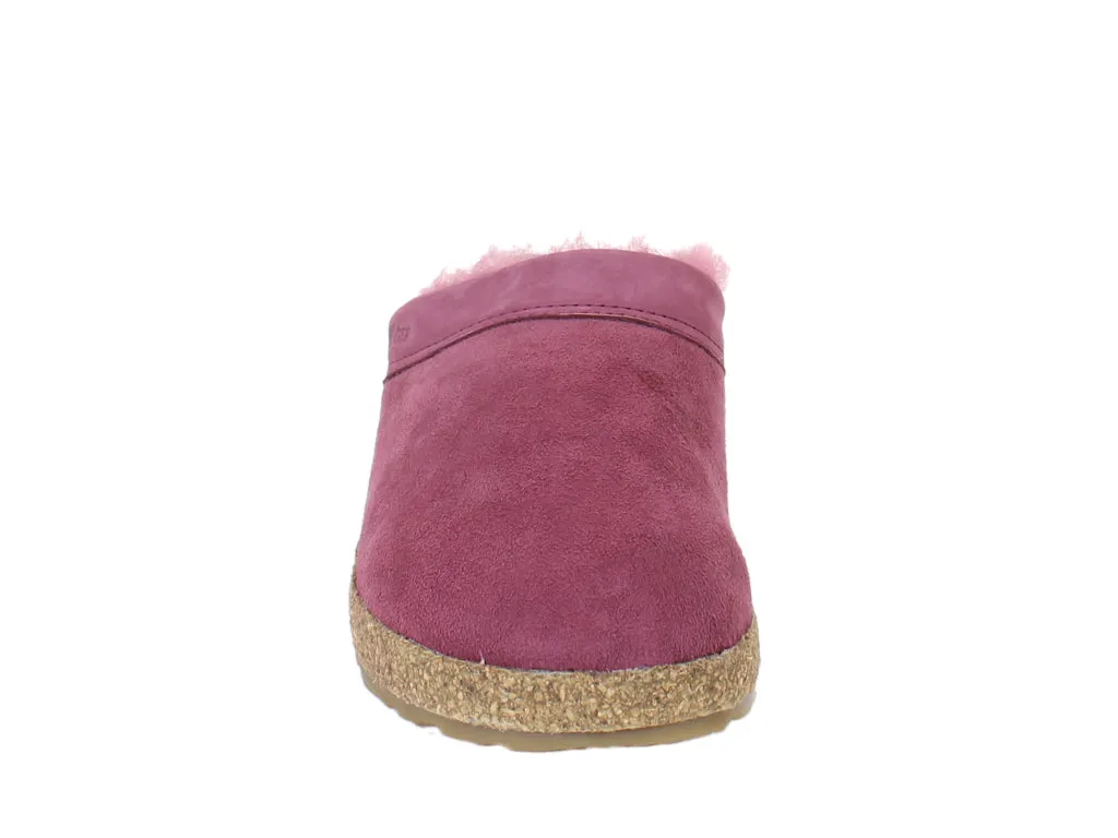 Haflinger Clogs Sheepskin Snowbird Burgundy