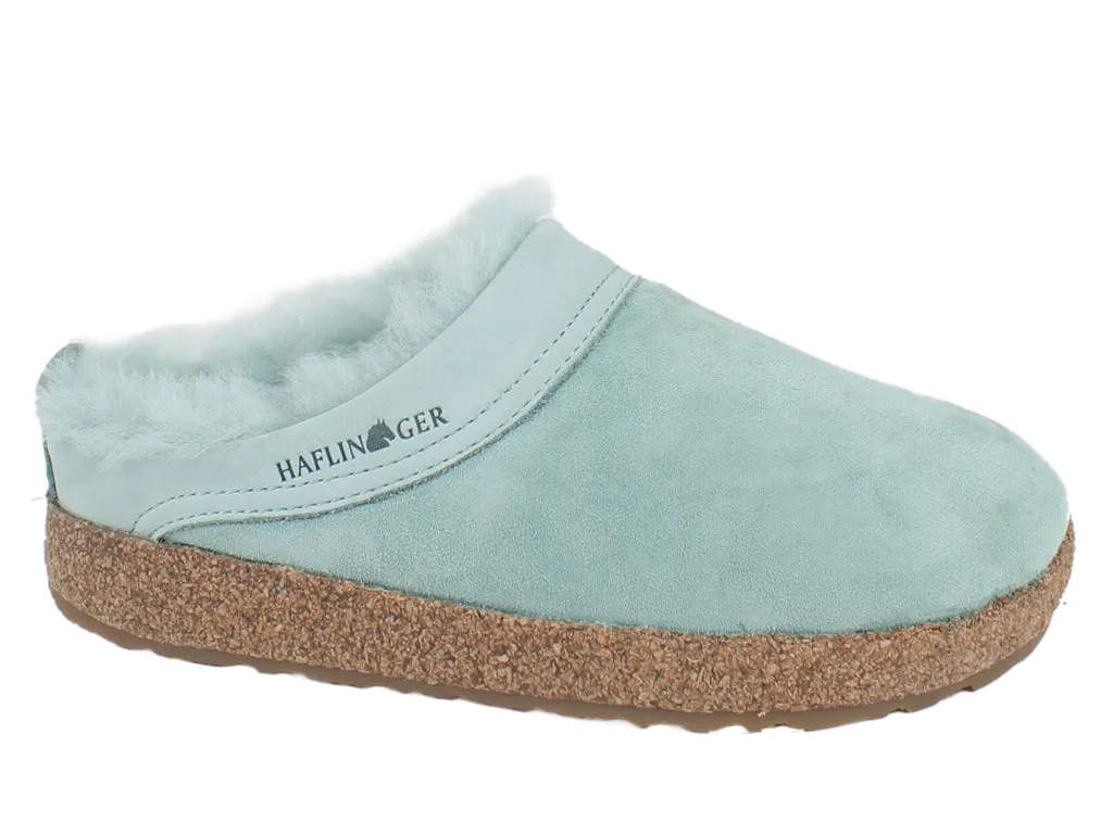 Haflinger Clogs Sheepskin Snowbird Mint