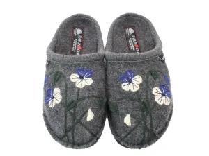 Haflinger Slippers Flair Viola Anthracite