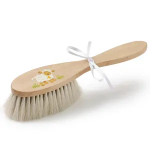 Hairbrush hand-painted sheep neutral