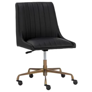 Halden Office Chair, Vintage Black