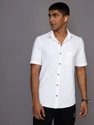 Half Sleeve White Shirt for Men