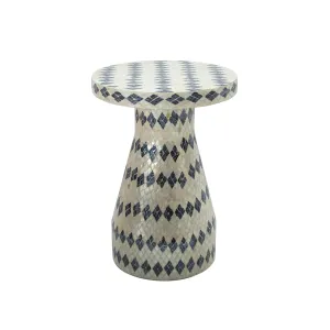 Halio - Checkered Shell Side Table