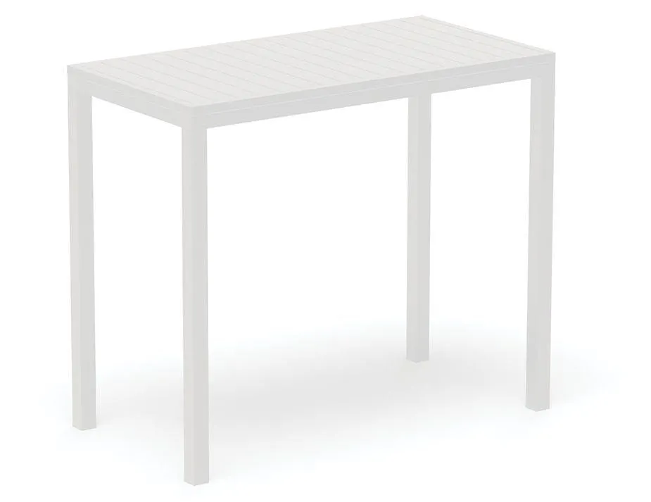 Halki Table - Outdoor - High Bar - 125cm x 65cm - White