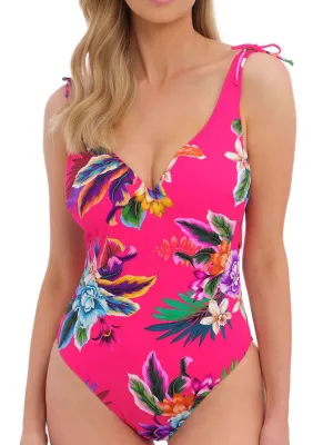 Halkidiki Plunge Swimsuit - Orchid