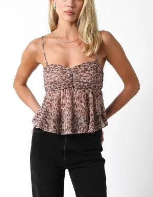 Hallie Printed Cami Top