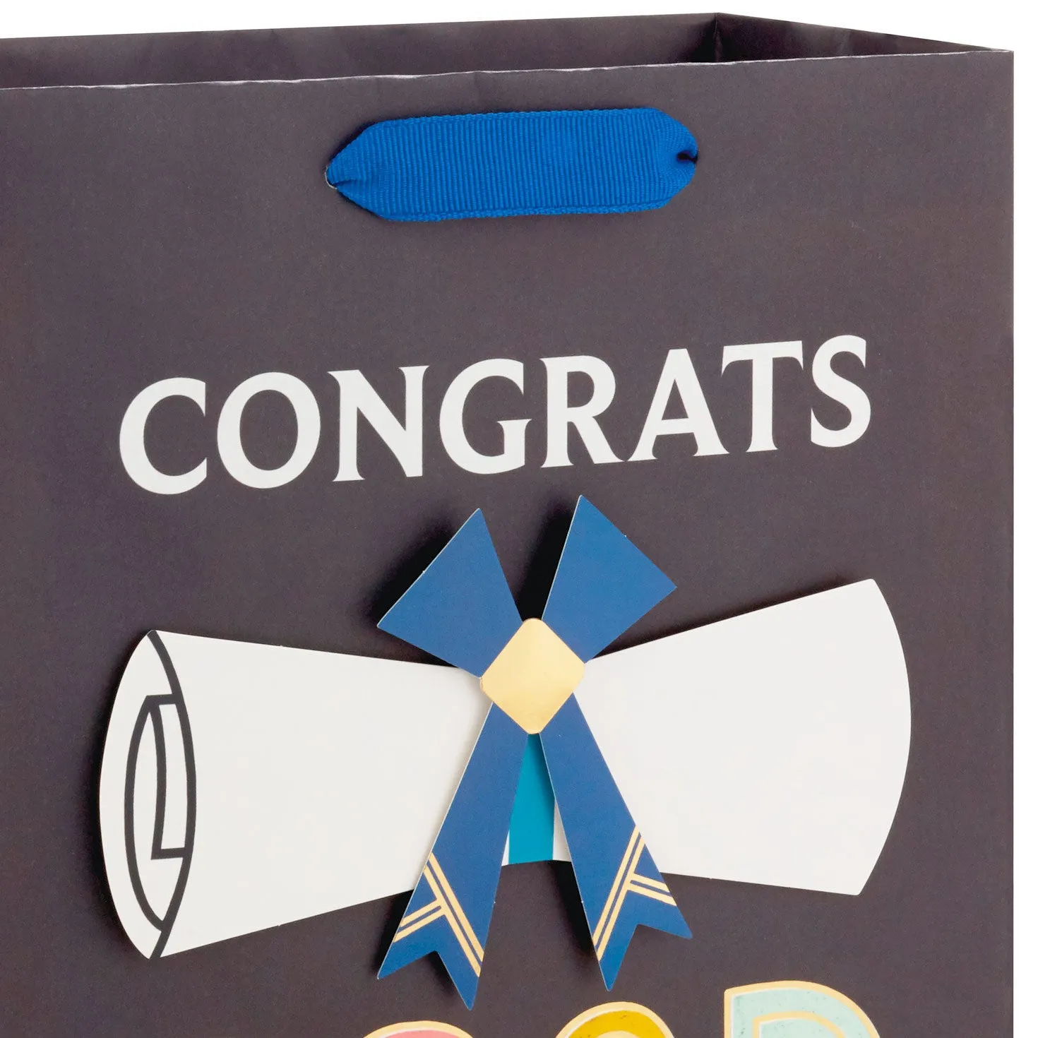 Hallmark 9.6'' Congrats Grad Diploma Scroll Medium Graduation Gift Bag