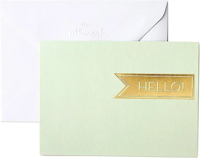 Hallmark Boxed Thank You Cards Assortment, Classic Gold Foil (Four Assorted Designs, 40 Cards with Envelopes)