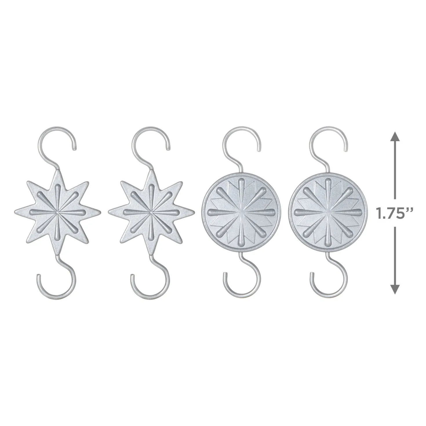 Hallmark Miniature Star Metal Ornament Hooks, Pack of 4