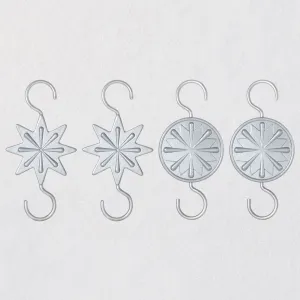 Hallmark Miniature Star Metal Ornament Hooks, Pack of 4