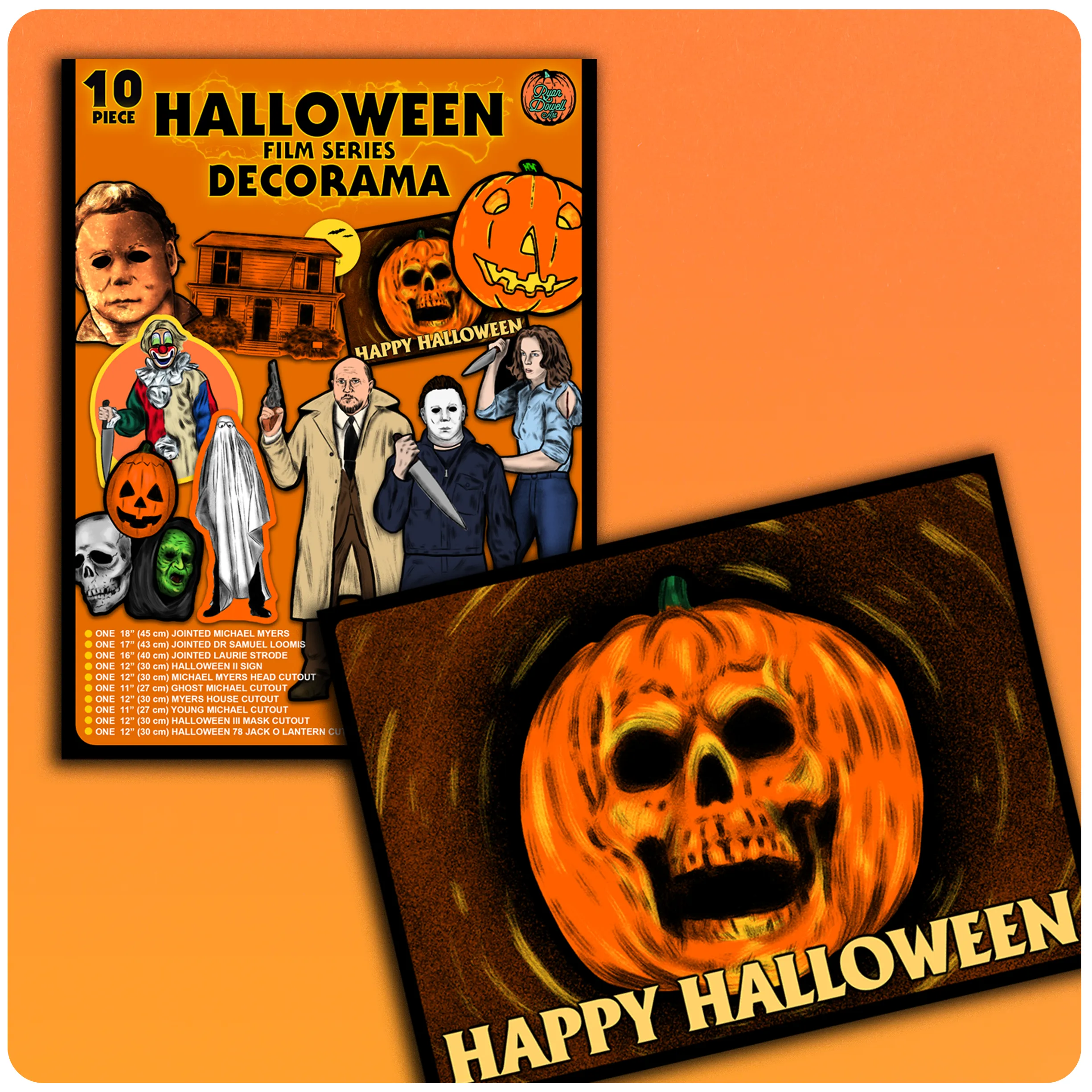 Halloween 78 Film Series Inspired Decorama Collector's Set