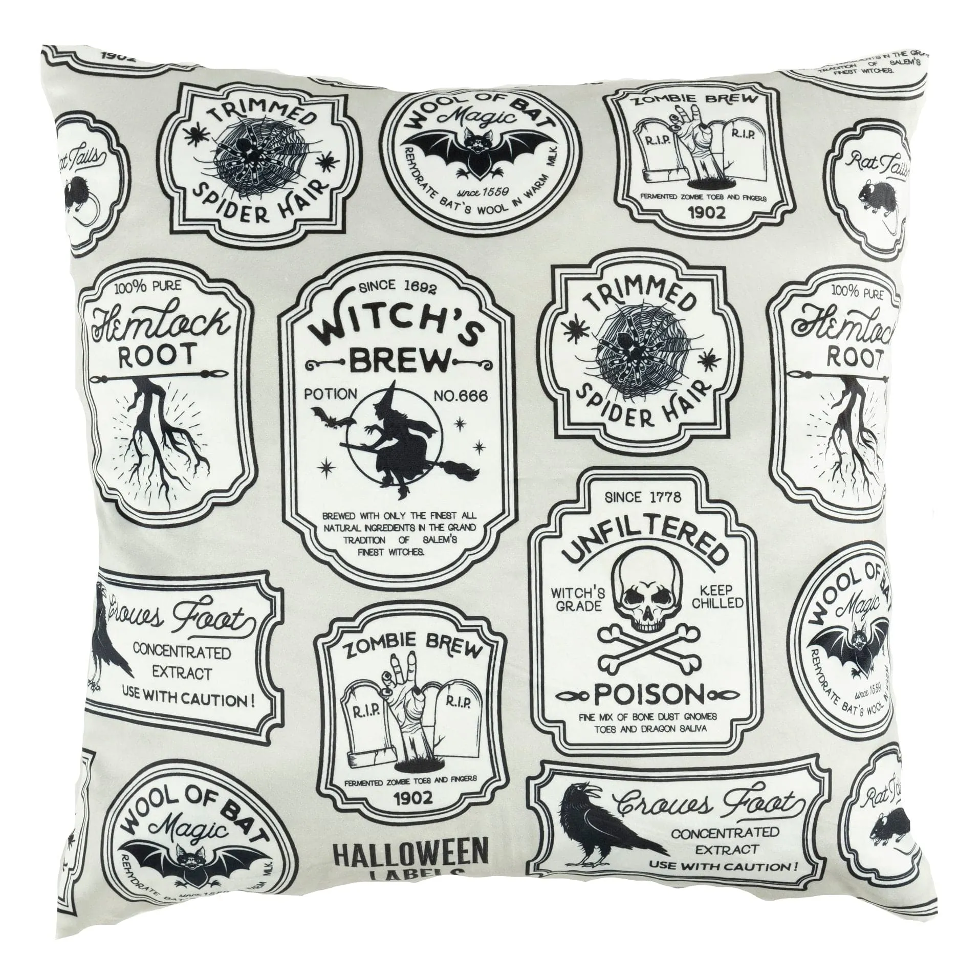 Halloween Badge Decorative Throw Pillow